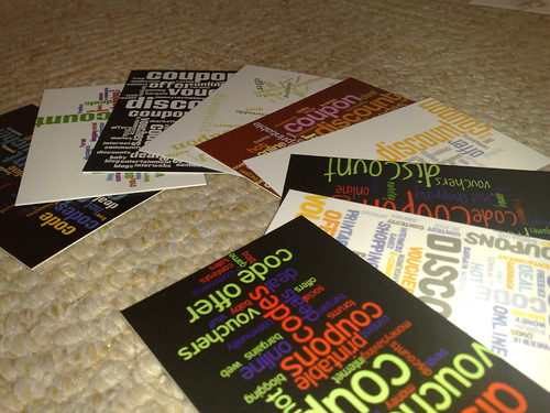 image of business cards featuring cool graphics